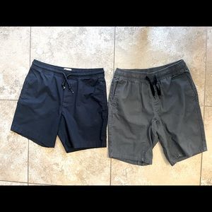 Pair of Men’s Small SizeShorts. One Navy Blue and the other Grey